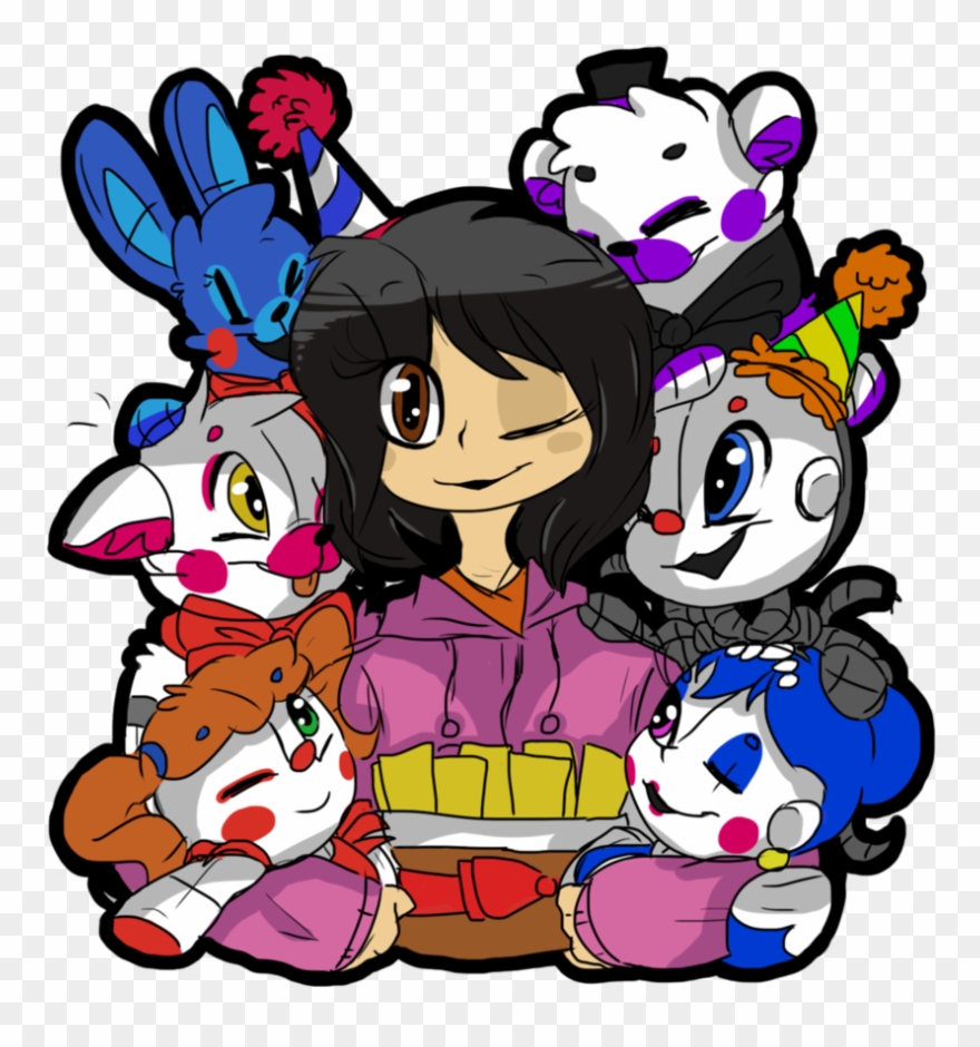 Happy Birthday Tp-sketch By Circusfnaffamily Fnaf Sister - Sister Location Fnaf Cute Fanart Clipart