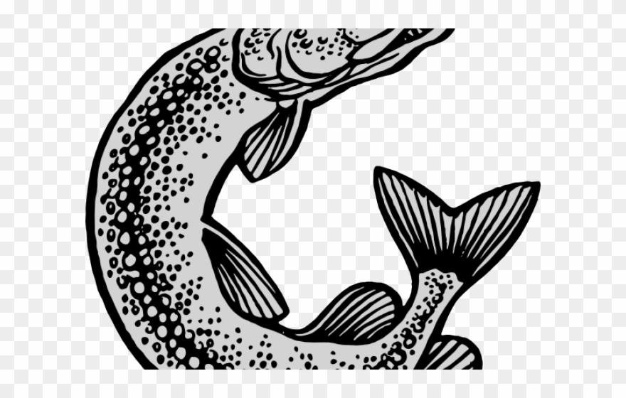 Northern Pike Clipart Jumping - Wappen Gimte - Png Download