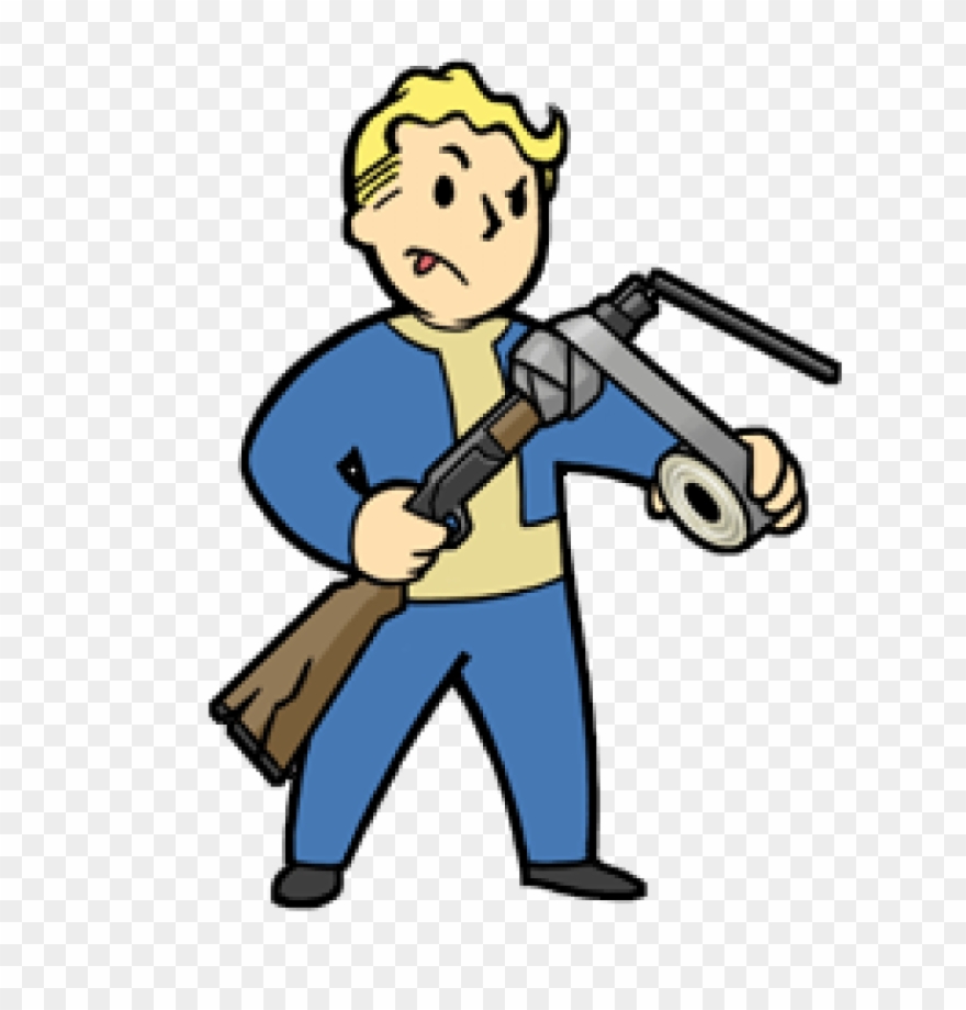Jury Rigger - Fallout 4 Vault Boy Png Clipart