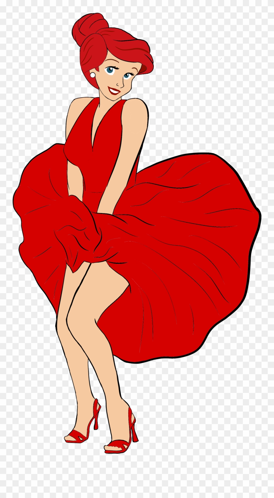Image Of American Heart Association Red Dress - Illustration Clipart