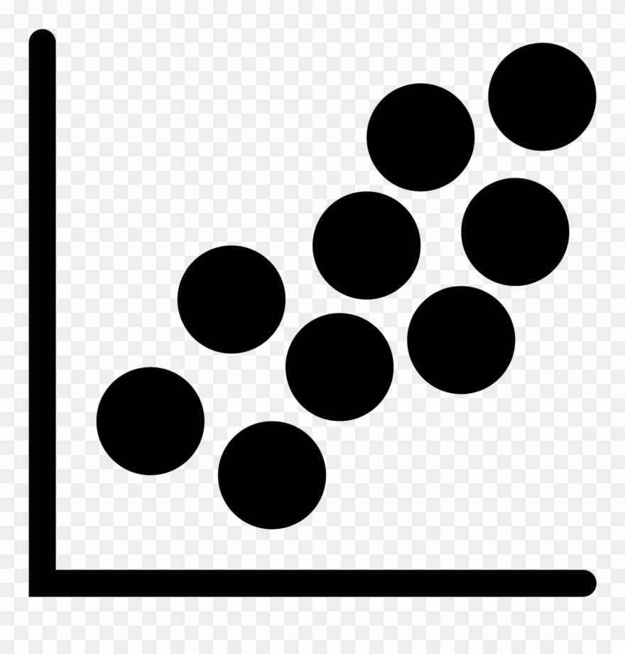 Scatter Plot Filled Icon - Circle Clipart