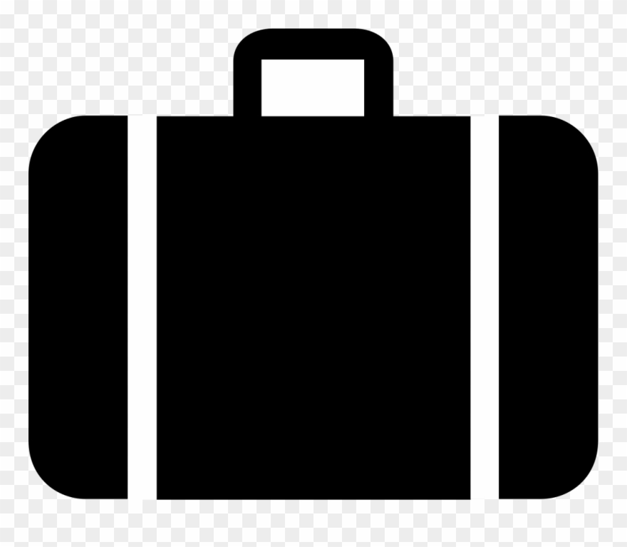 Luggage Tag Clip Art - Suitcase Icon - Png Download