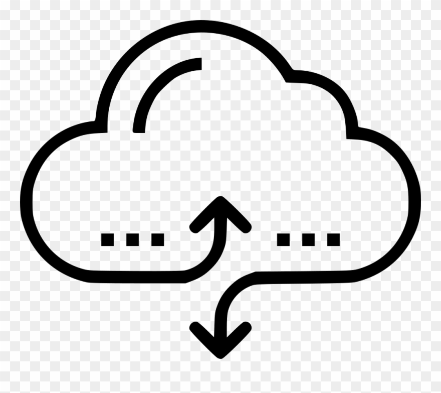 Png File Svg - Cloud Computing Logo Black Clipart
