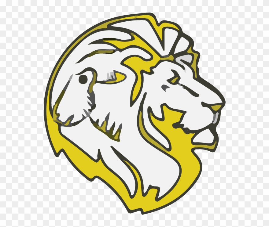 Simple Lion Head Drawing Clipart