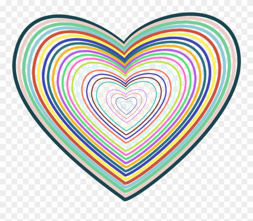 Heart Lines Shape - Heart Clipart