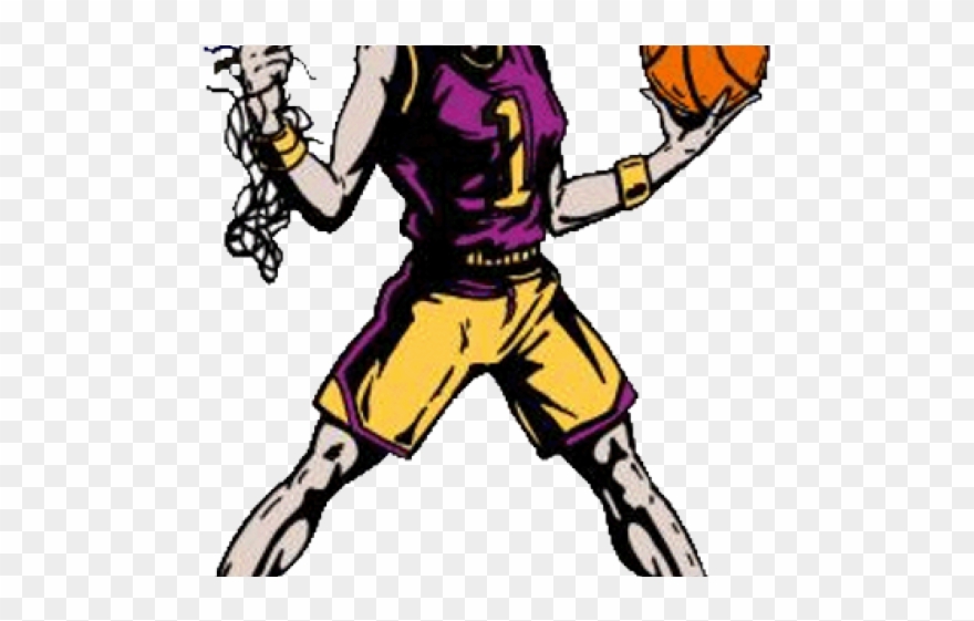 Netball Clipart High School Basketball - Girls Basketball Cartoon Transparent - Png Download