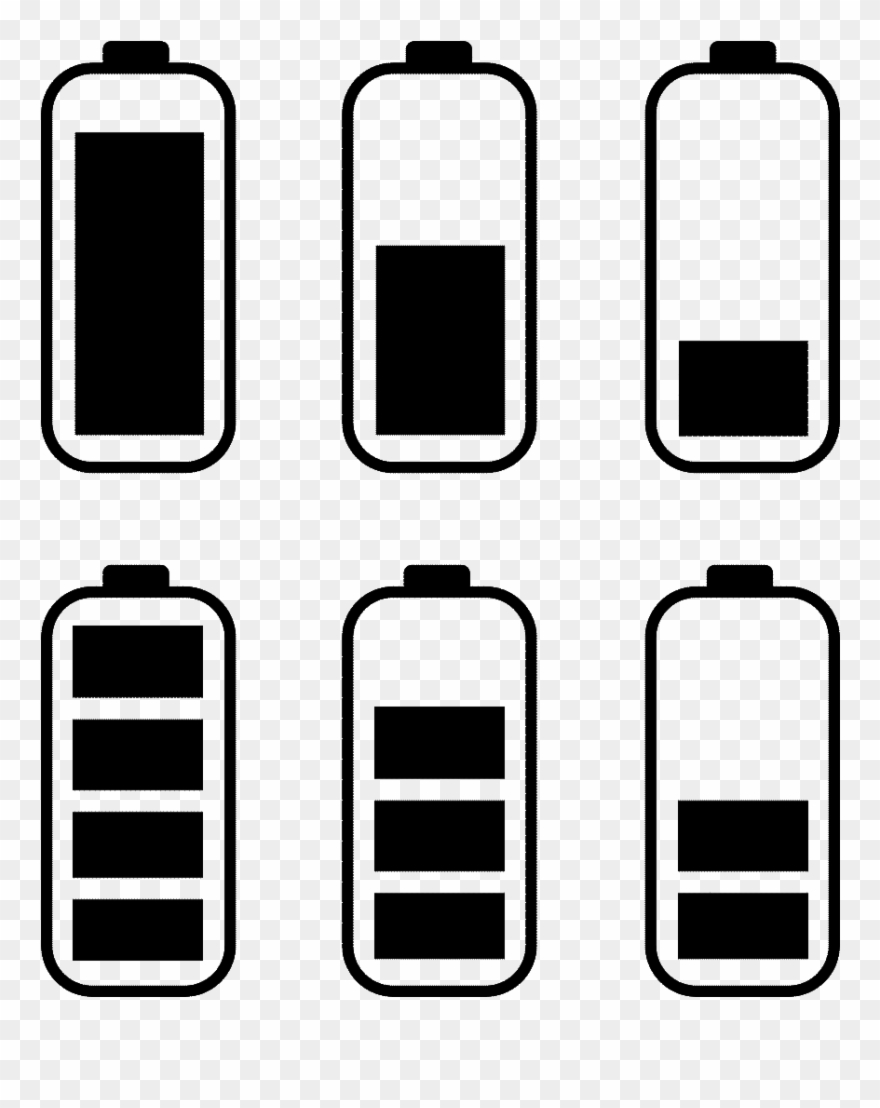Battery Power Black Mobile Phone Png And Psd - Mobile Phone Clipart