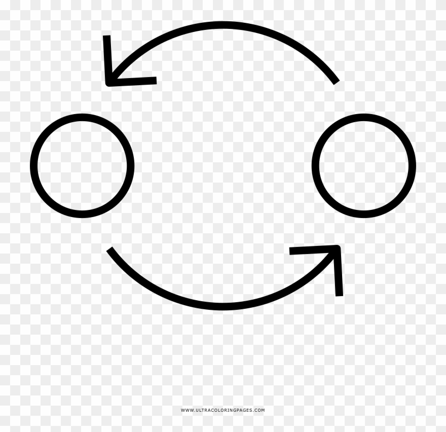 Rotate Coloring Page - Line Art Clipart