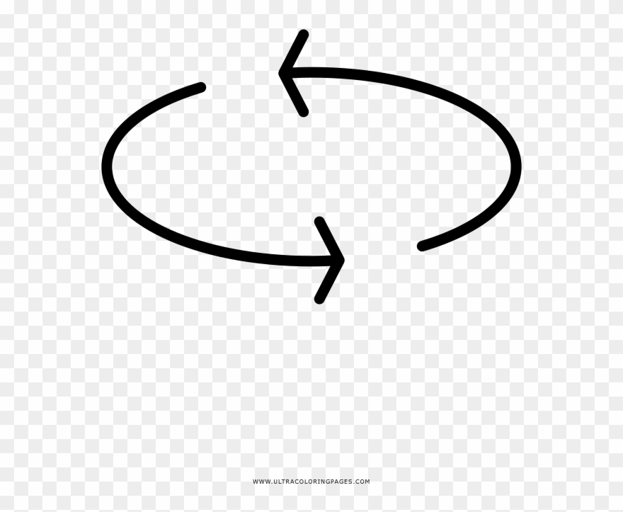 Rotate Coloring Page - Line Art Clipart