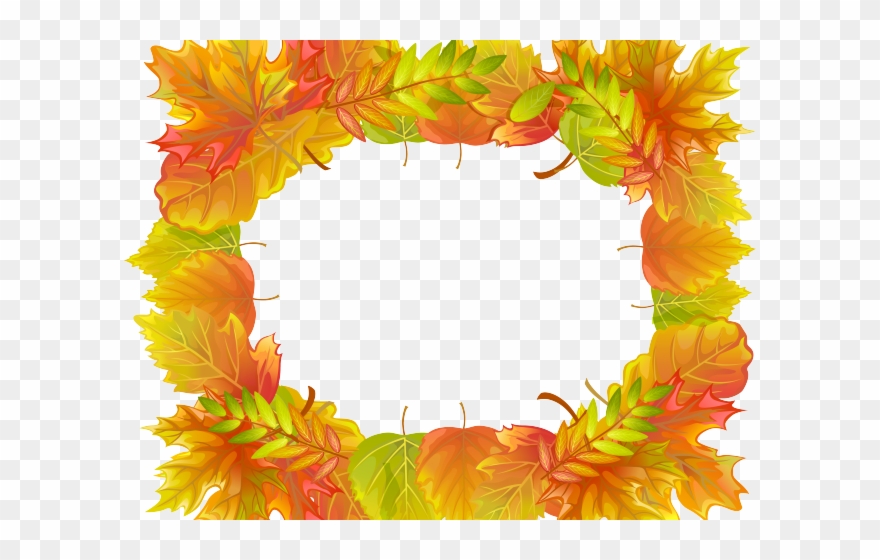 Fall Clipart Frame - Autumn Decoration Image Png Transparent Png