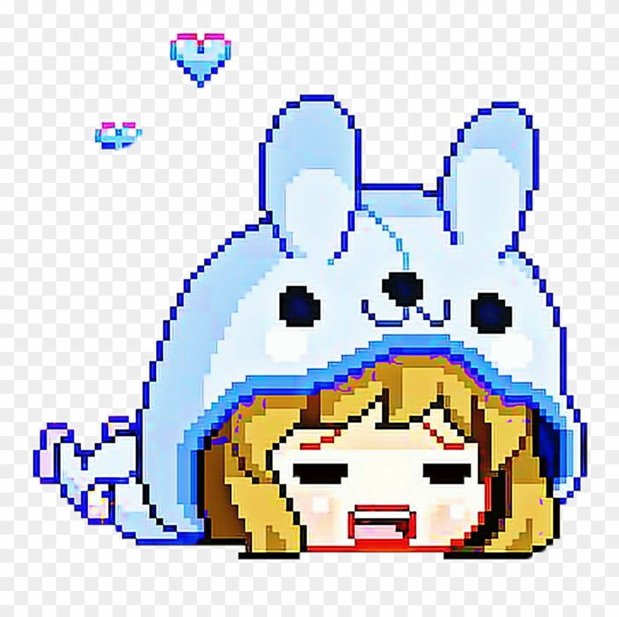 Little Girl Ddlg Babygirl Onesie Freetoedit - Bunny Chibi Girl Gif Clipart