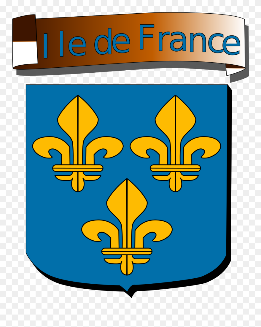 Medium Image - Ile De France Flagge Clipart