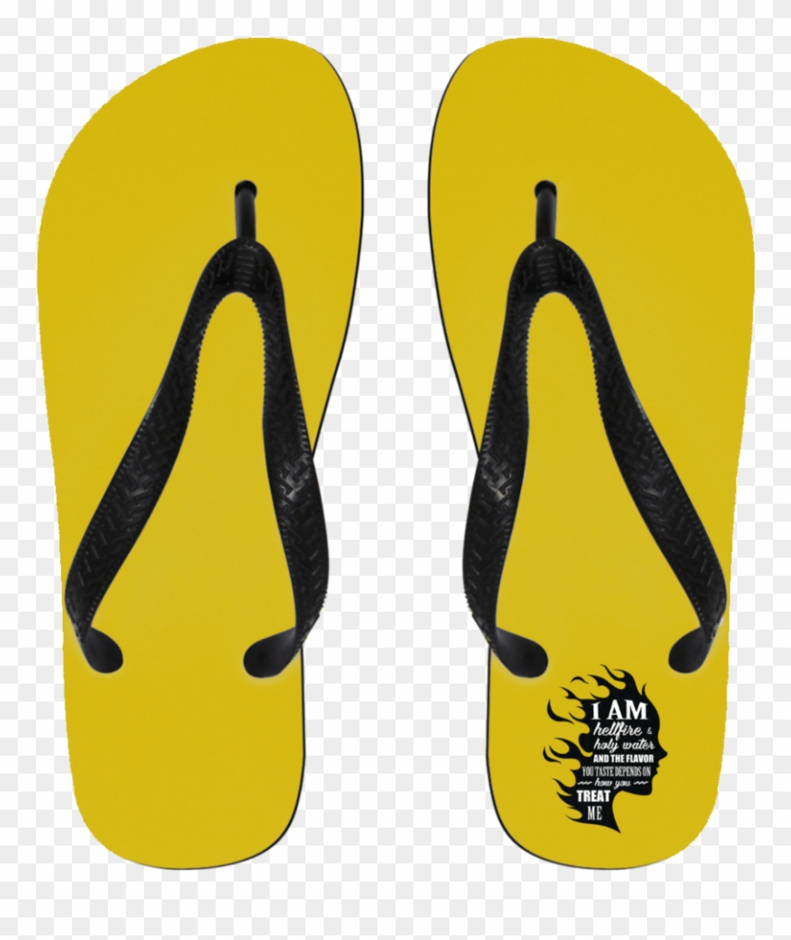 I Am Both Hellfire And Holy Water Flip Flops - Flip-flops Clipart