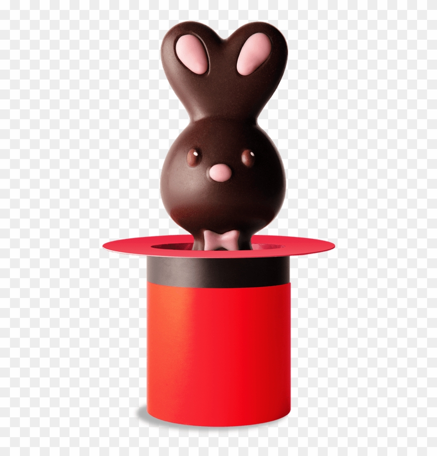 Dark Chocolate Heart Rabbit - Domestic Rabbit Clipart
