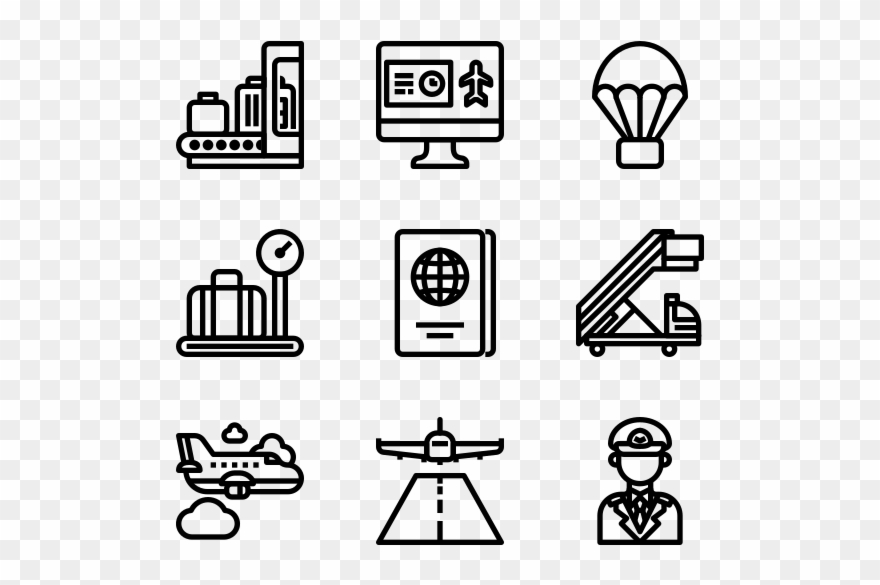 Airport - Free Wedding Icons Clipart