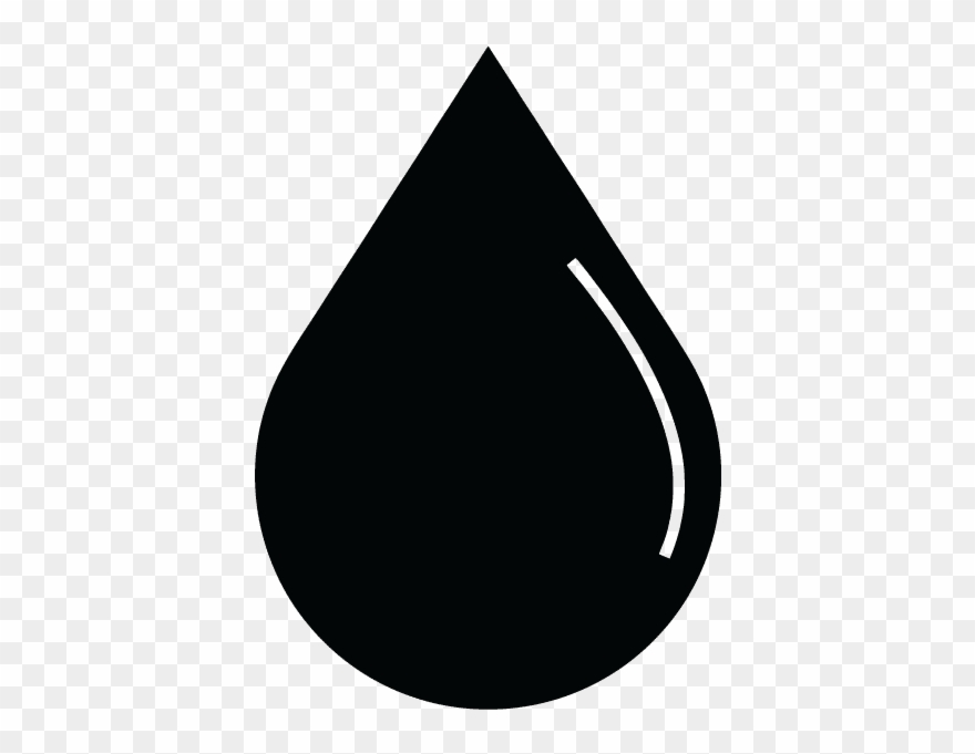Liquid - Water Drop Icon Black Clipart