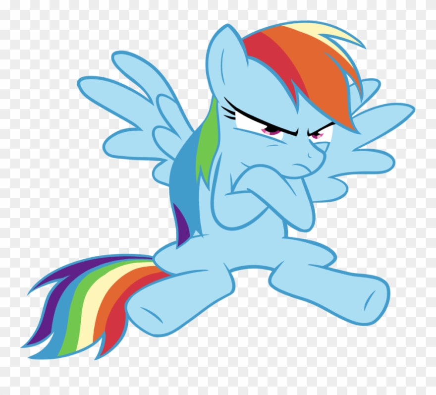 Remember That 4chan Post About All The Bronies Jacking - Rainbow Dash Rage Clipart