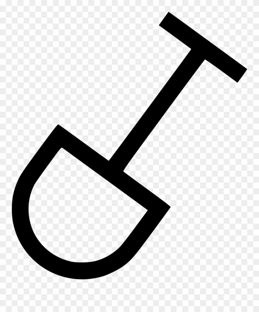 Beach Shovel Sand Outdoor Outside Comments - Icon Clipart