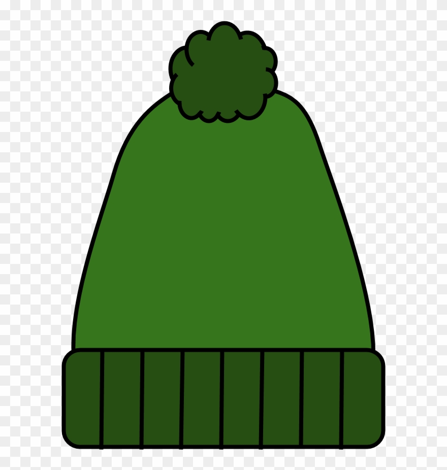 Hat, Winter, Green, Style 3, Clipart