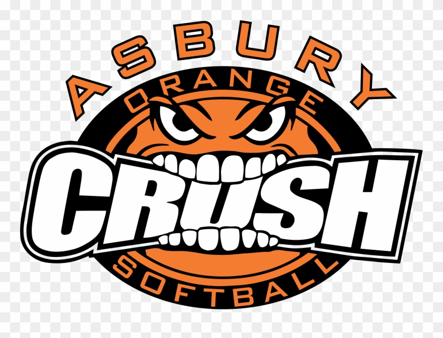 Asbury Orange Crush Softball Clipart