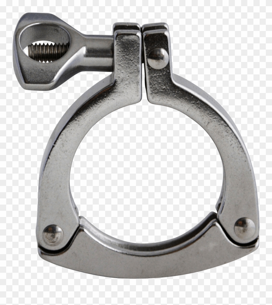 Stainless Steel Sanitary Fittings & Clamps Top Line - Seatpost Clamp 2 Part Clipart
