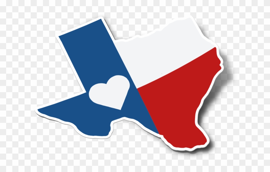 Texas Flag Sticker Clipart