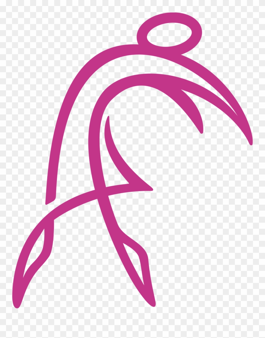 Applause Pink Dancervert Plain Clipart