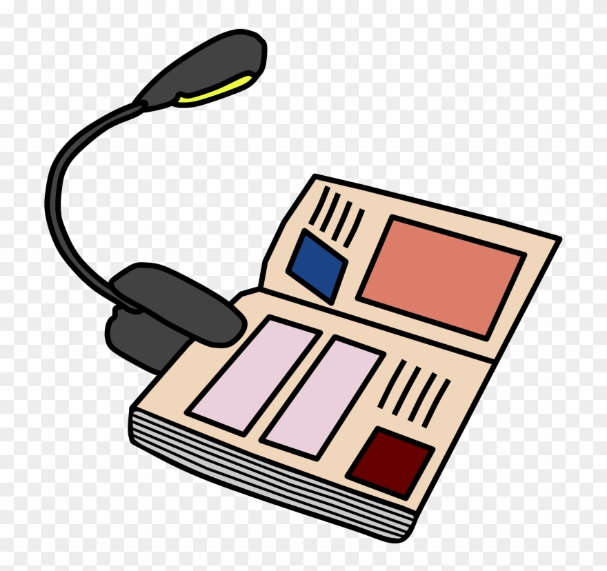 Book, Clip Reading Light - Png Download