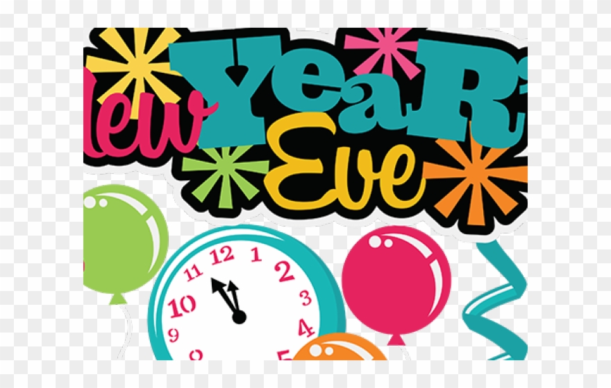 New Year Clipart Eve - New Years Eve Party Clip Art - Png Download