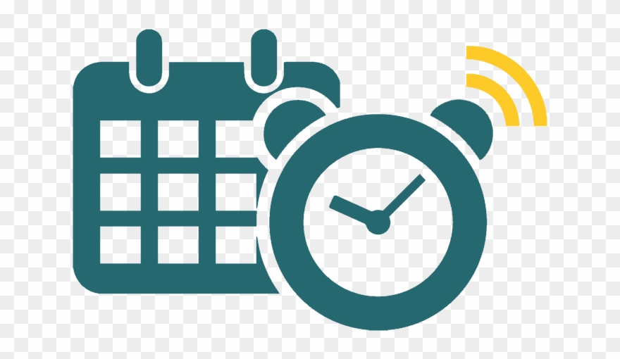 Calendar And Clock Image - Appointment Reminder Icon Clipart