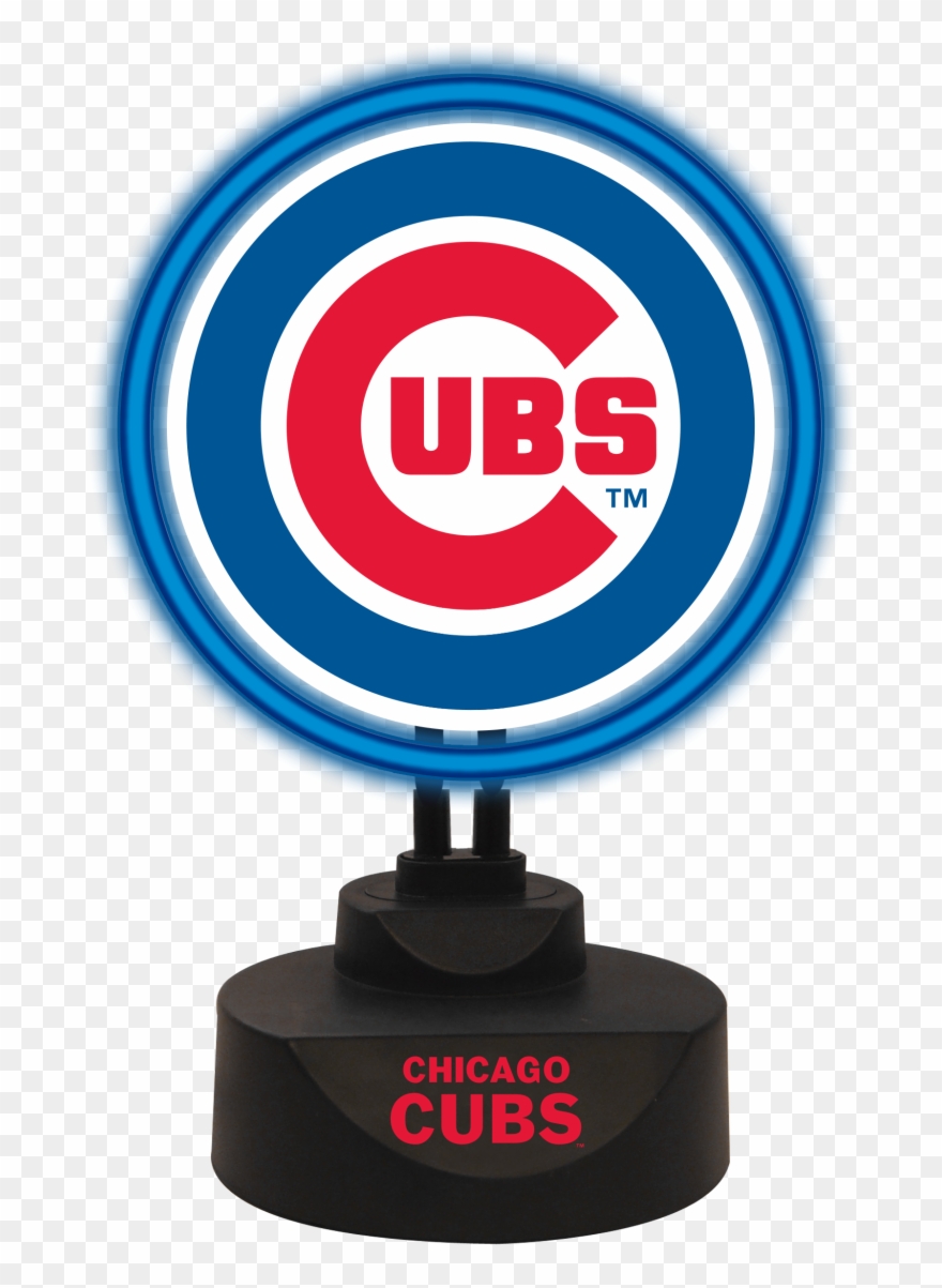 Chicago Cubs Team Logo Neon - Chicago Cubs Clipart