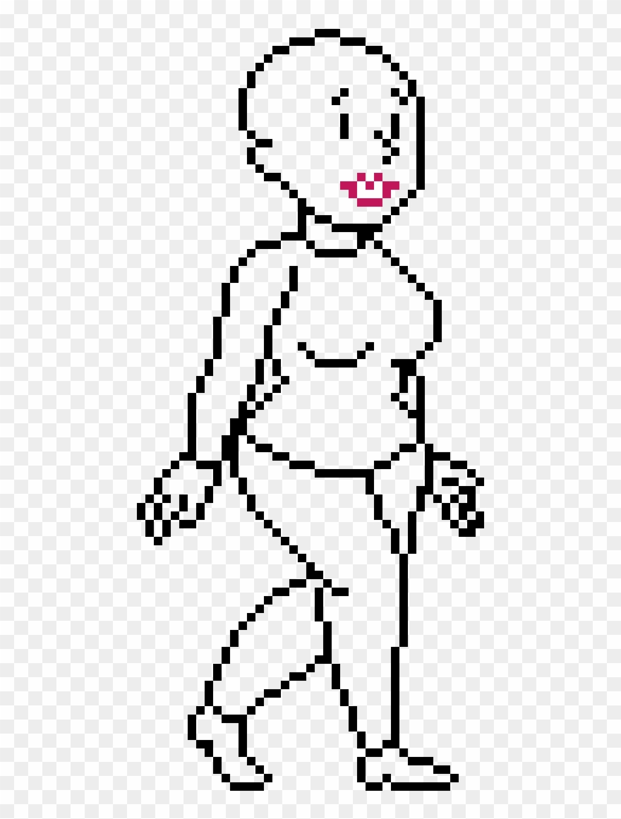 Fallout Shelter Female Base - 8 Bit Lenny Face Clipart