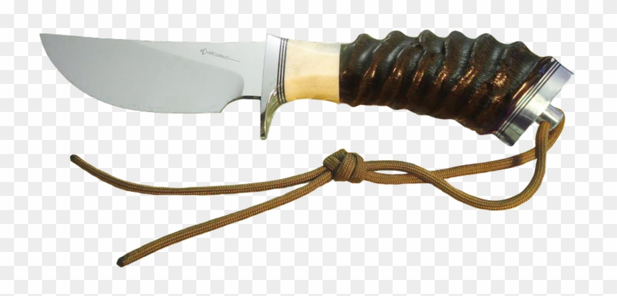 Featured Knife Made With Springbok Horn - Bowie Knife Clipart