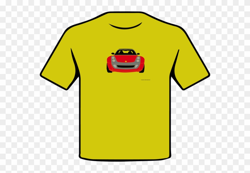 Smart Roadster Front View Multi Color T-shirt Schwa - T Shirt Grivel Clipart