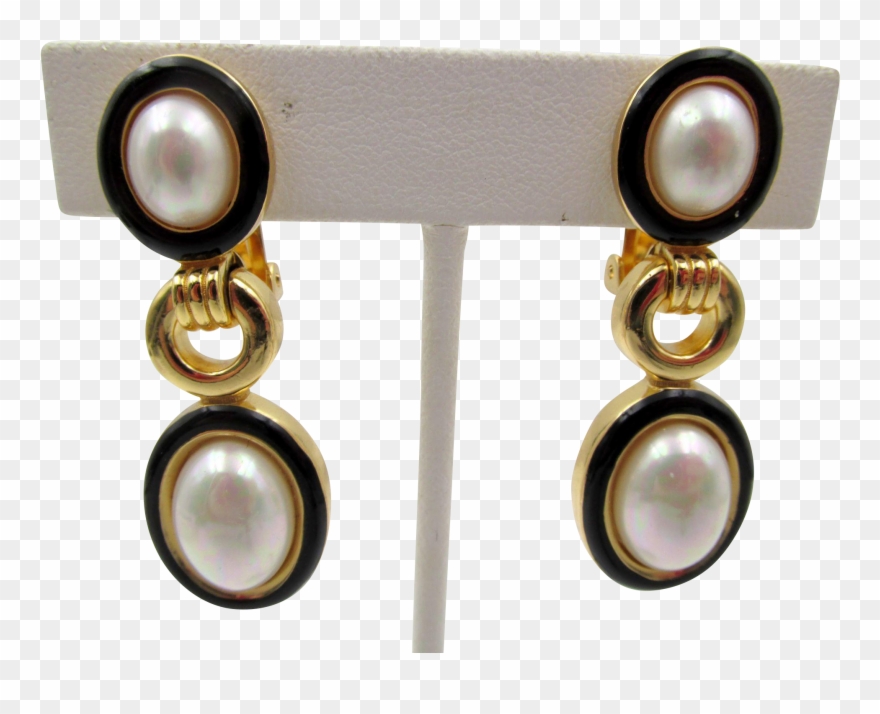 Christian Dior Drop Earrings - Earrings Clipart