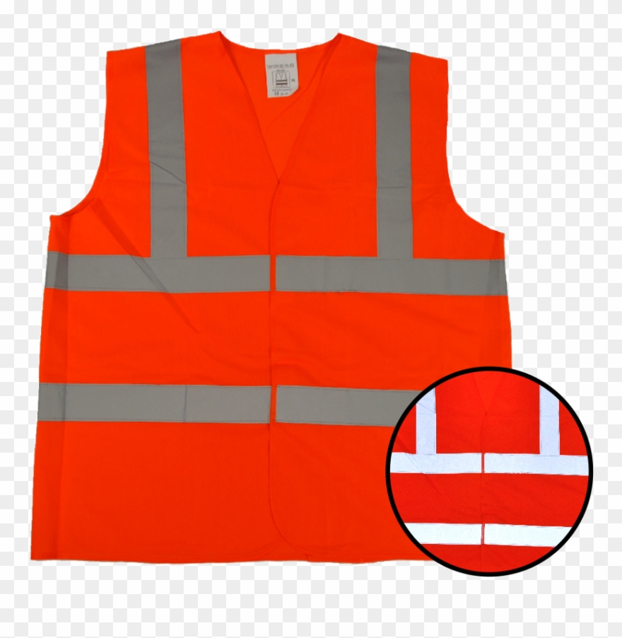 High Visibility Flourescent Safety Vest - Sweater Vest Clipart