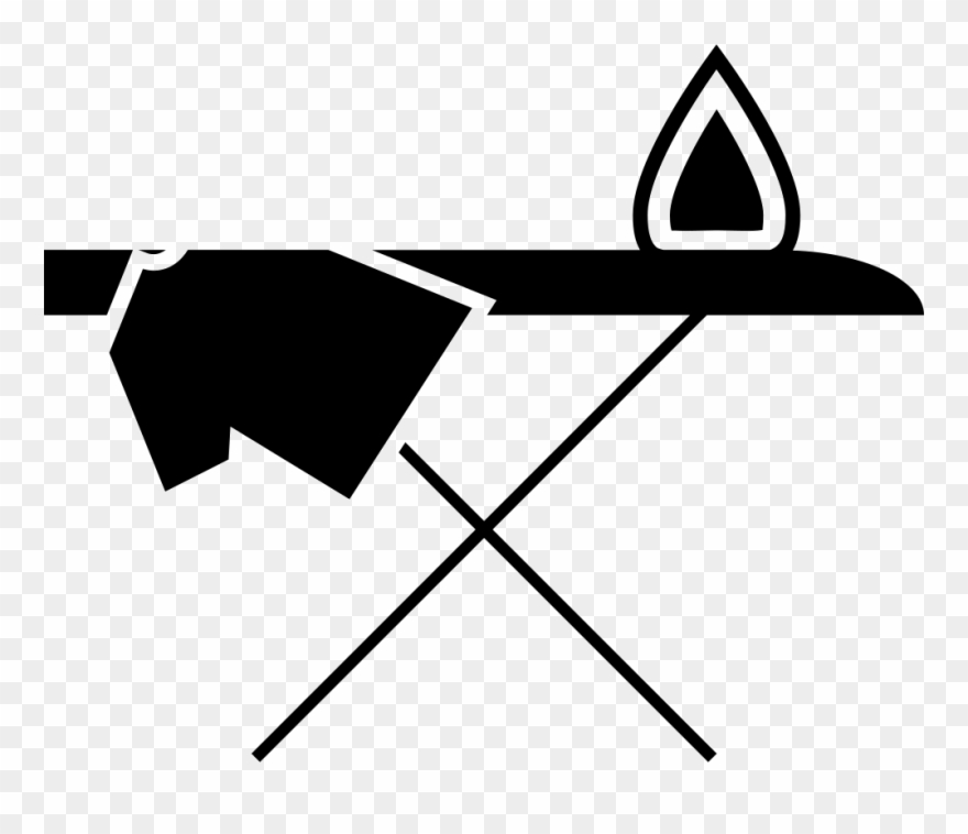 Ironing Board With Cloth - Ironing Icon Clipart