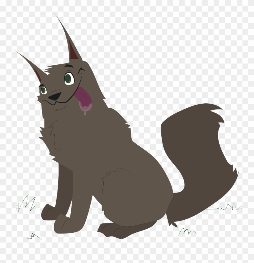 Wild Cat Vectors - Cat Yawns Clipart