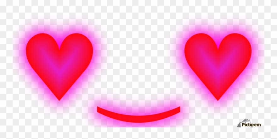 Happy Smiley Face Heart Love 7 Acrylic Print - Heart Clipart