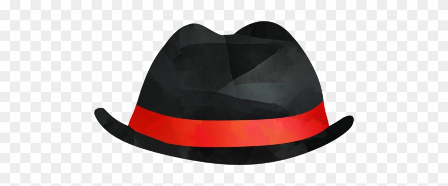 Black Fedora - Hats Off Clipart