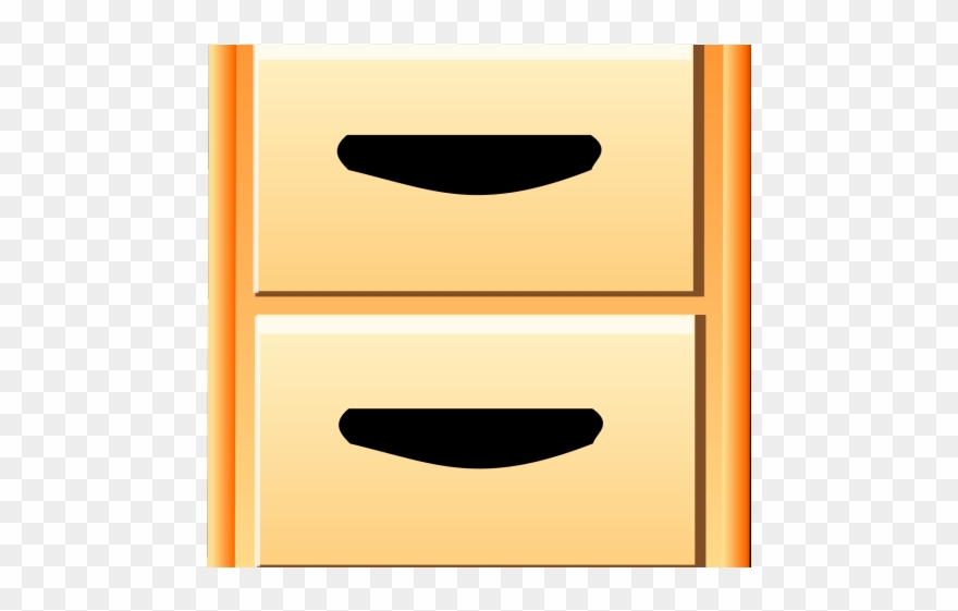 Folders Clipart Cabinet - Drawer - Png Download