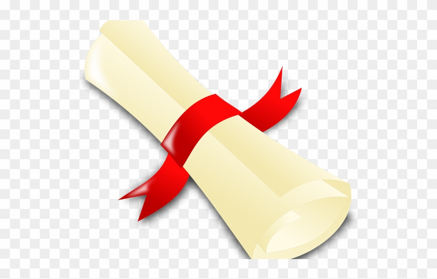 Scroll Clipart In Memory - Diploma Clip Art - Png Download