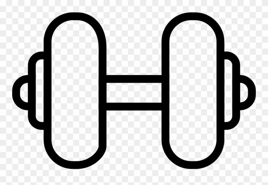 Adidas Performance Comments - Dumbbell Icon Transparent Background Clipart