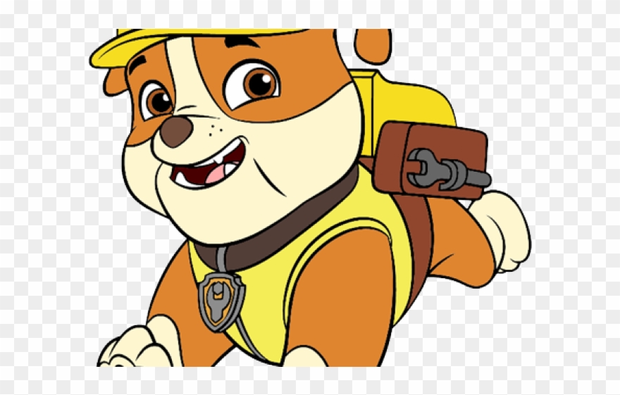 Numbers Clipart Paw Patrol - Rubble Paw Patrol Png Transparent Png