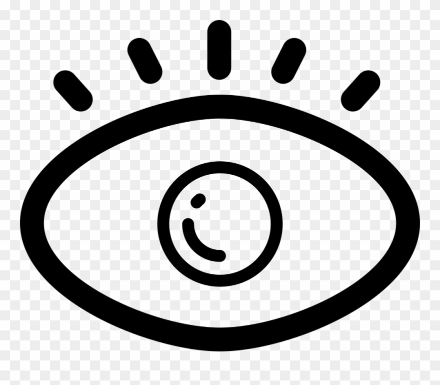 Visible Eye Design Tool Outline Comments - Icon Png Me Clipart