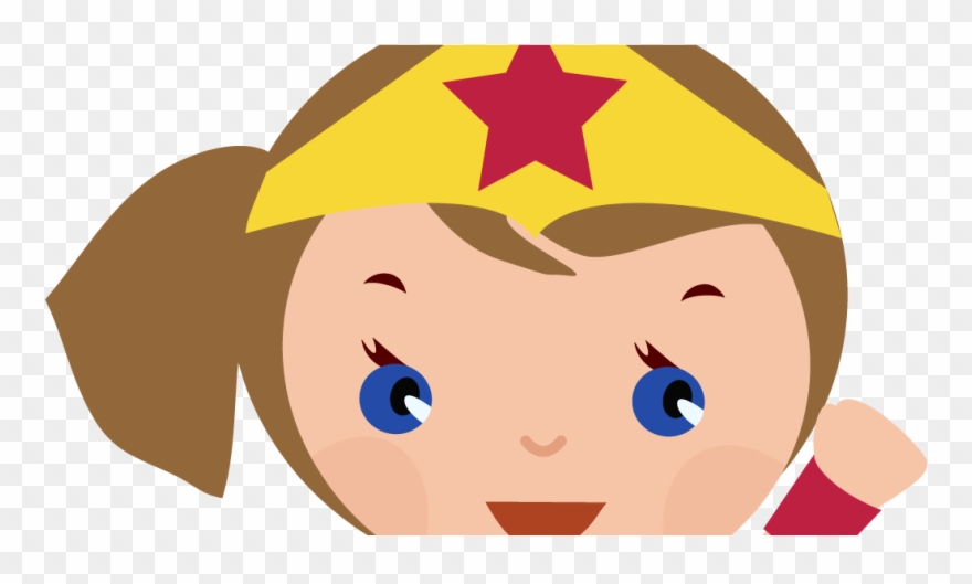 Desenho De Super Herói Menina Clipart