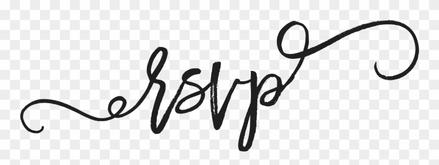 Rsvp - Calligraphy Clipart