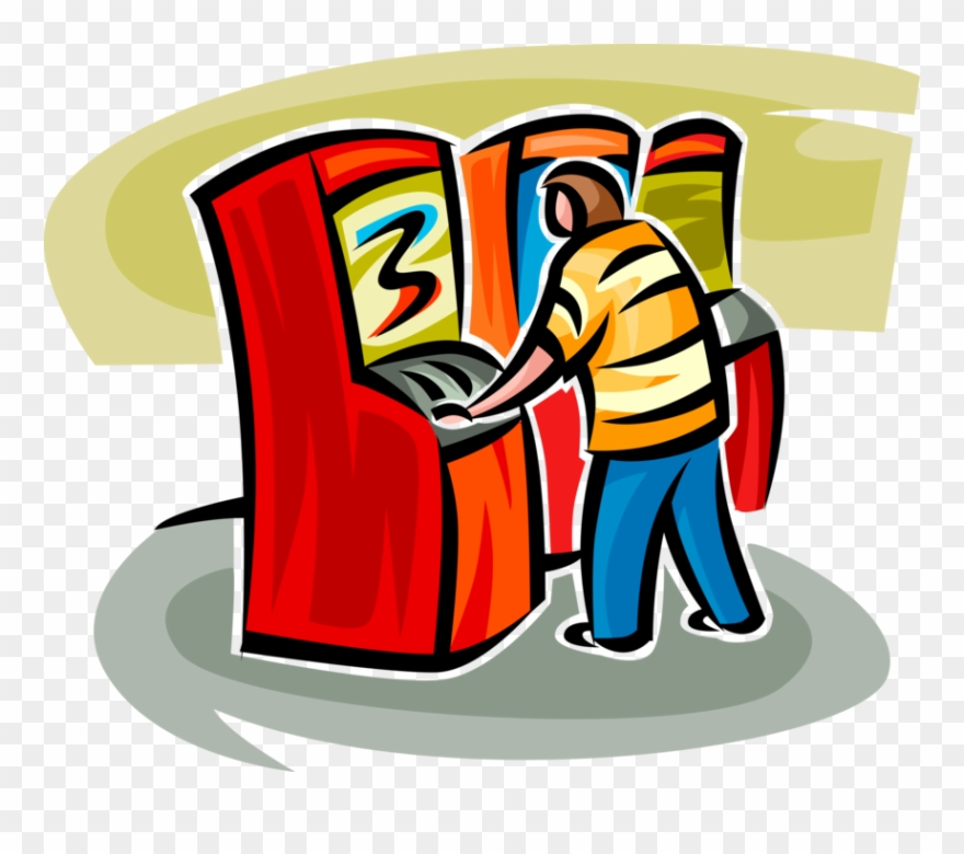 Vector Illustration Of Amusement Arcade Entertainment - Illustration Clipart