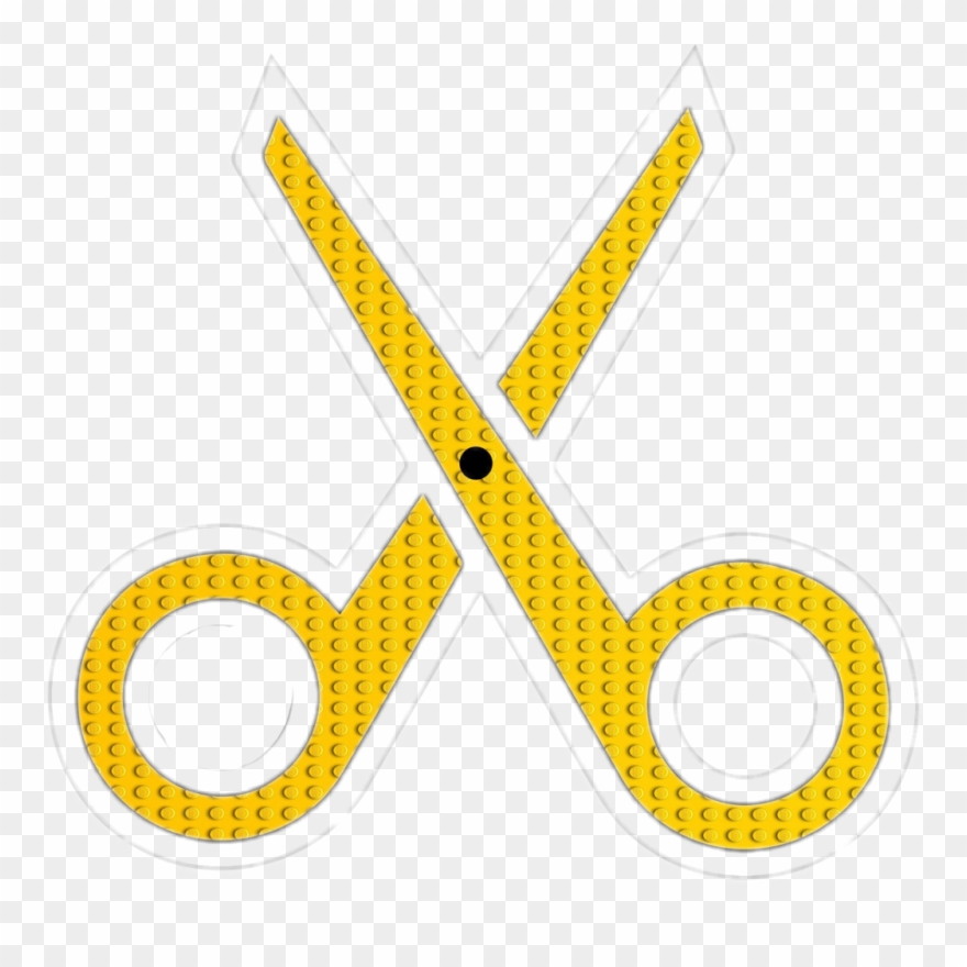 Scissors Sticker - Circle Clipart