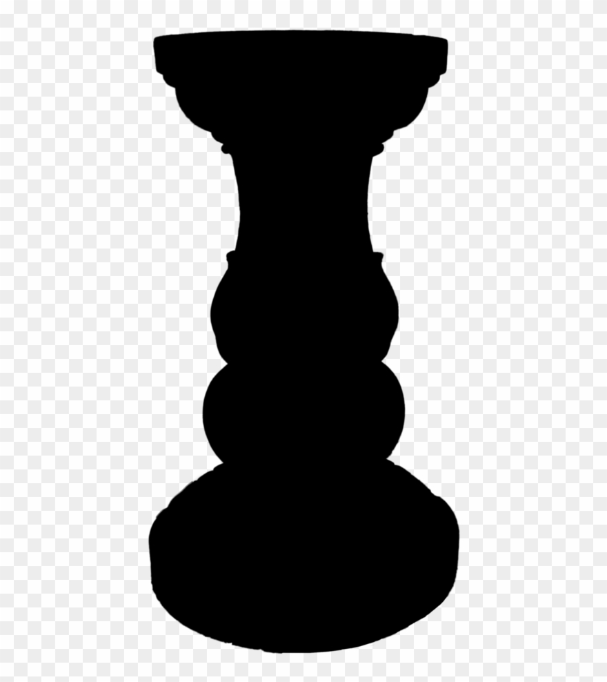 Pedestal Silhouette - Silhouette Clipart